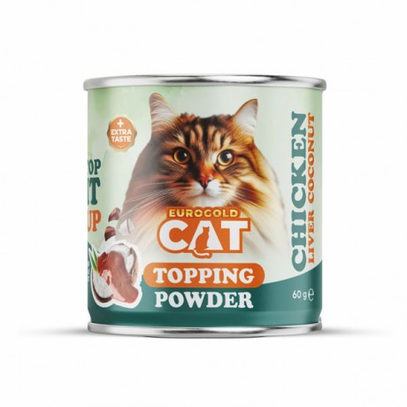 EuroGold Cat Topping Tavuk Ciğerli 60 Gr