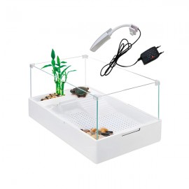 Sobo Cam Kaplumbağa Bahçesi Filtre-Lambalı 60x35x2..