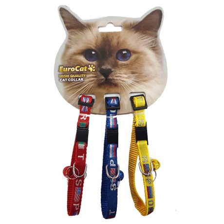 EuroCat Kedi Boy. Tas. Bayrak Des.10mm/28cm (3 Lü)