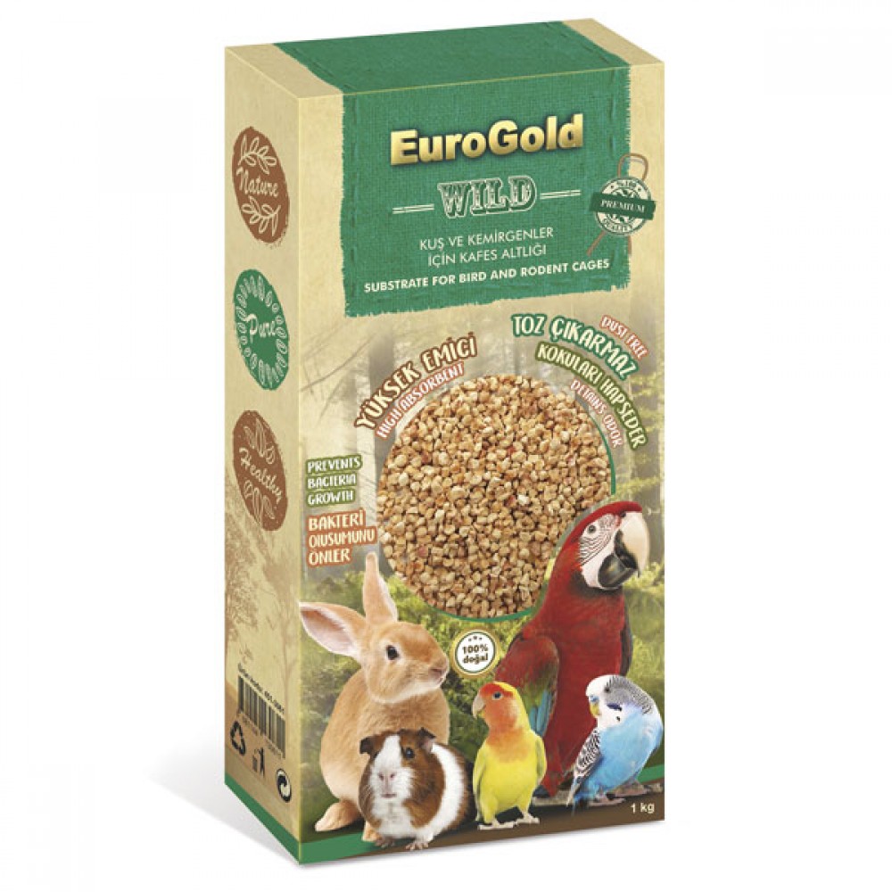 EuroGold Kuş ve Kemirgen Kafes Altlığı 1 Kg