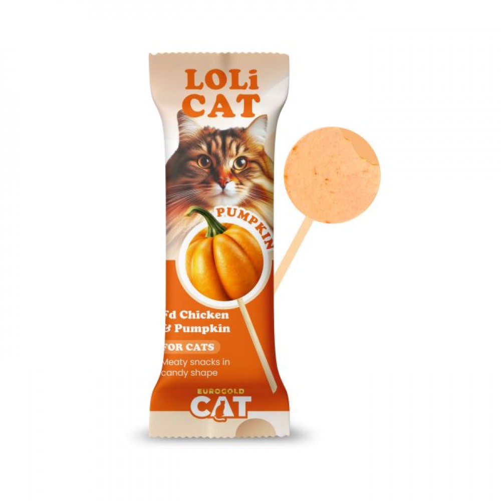 EuroGold Cat LoliCat FD Kedi Ödülü Balkabaklı 1,5 Gr (15 li)