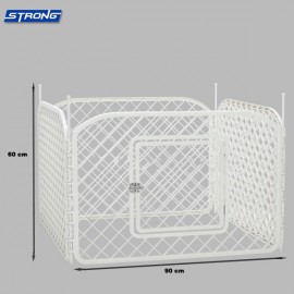 Strong Plastik Köpek Oyun Bahçesi Çiti 4 Panel 90x..