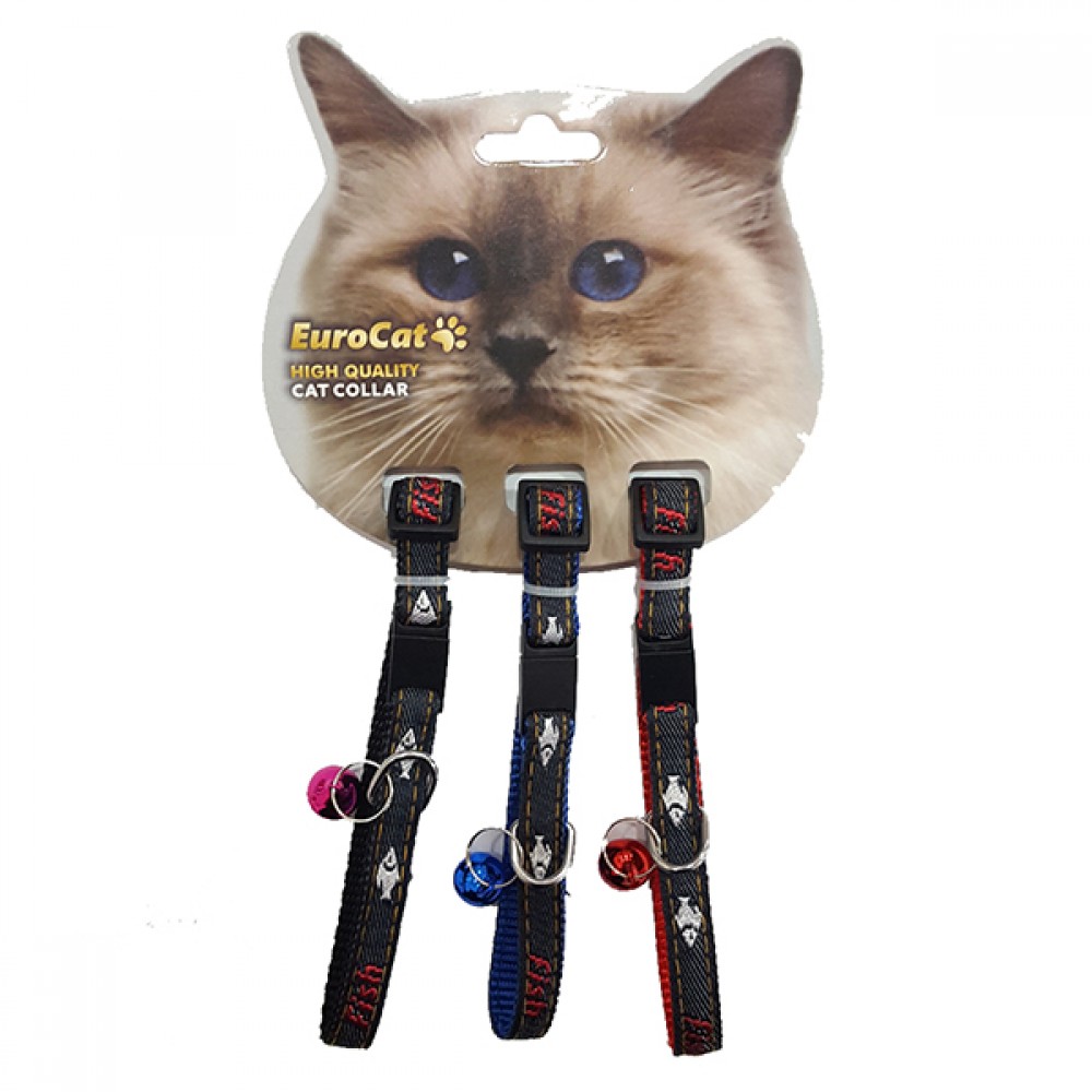 EuroCat Kedi Boy. Tas. Balık Des.10mm/28cm (3 Lü)