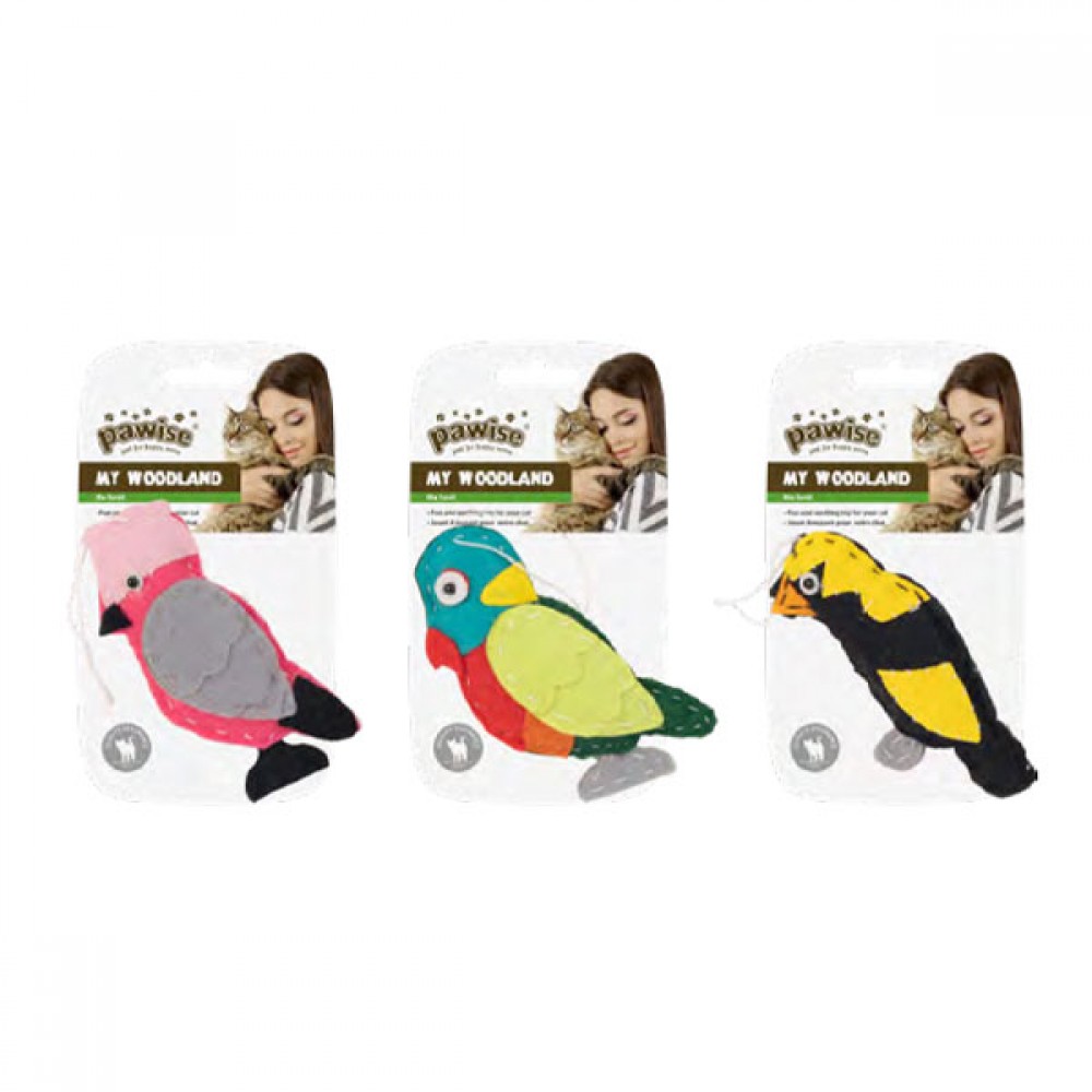 Pawise My Woodland Karışık Kedi Oyuncağı Kuşlar