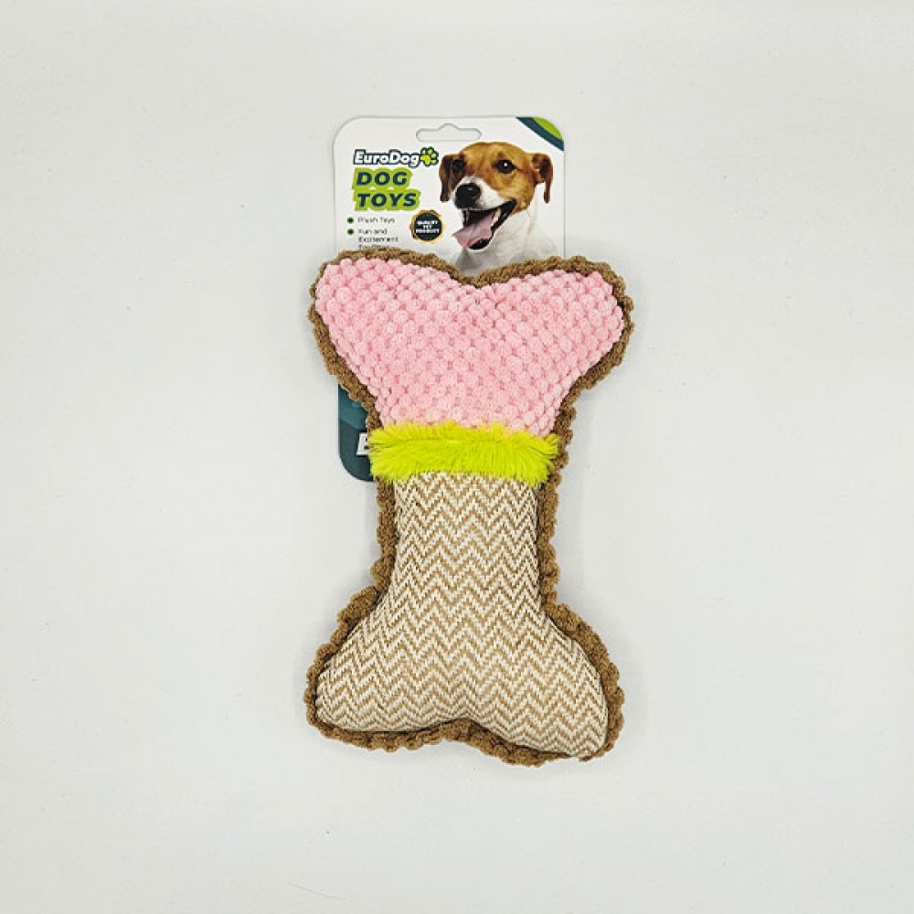 EuroDog Peluş Kemik Köpek Oyuncağı 23x15 Cm