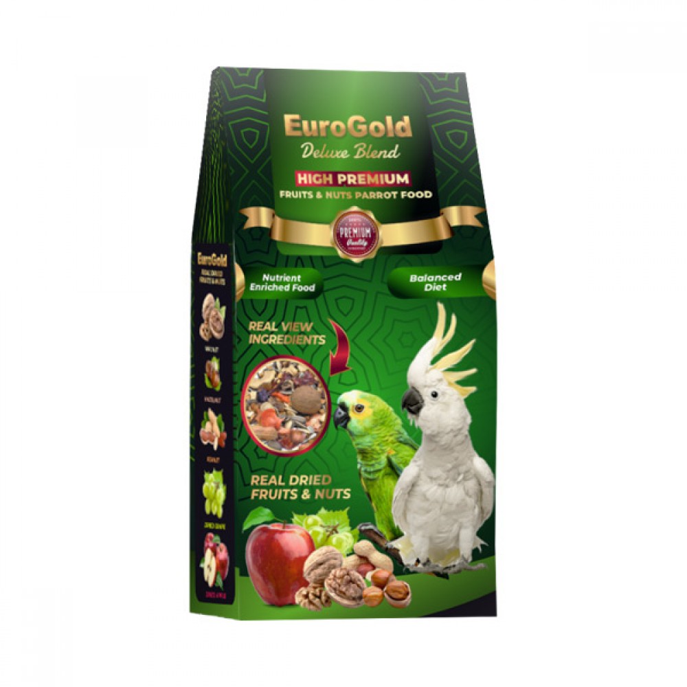 EuroGold Deluxe Papağan Fruits&Nuts 650 Gr
