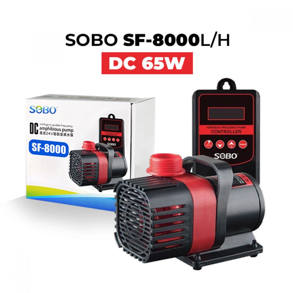 Sobo Debi Kontrollü DC Pompa 65W 8000Lt/h 5,5M(8)