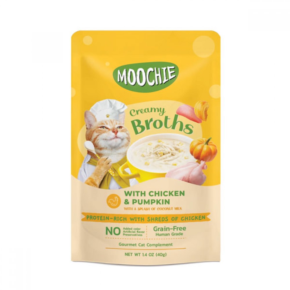 Moochie Çorba Kedi Ödülü Tavuk-Balkabağı 40 Gr
