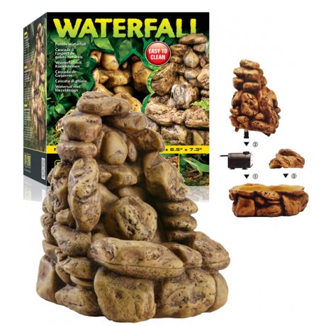 Exo Terra Çakıl Taşı Yüzeyli Şelale - (M)