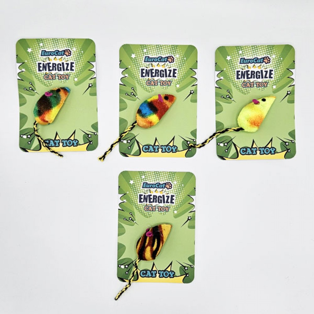 EuroCat Kedi Oyuncağı Karışık Renkli Yumuşak Fare