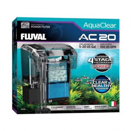 Fluval AC20 Askı Filtre 18-76 L/h (Yeni Model)