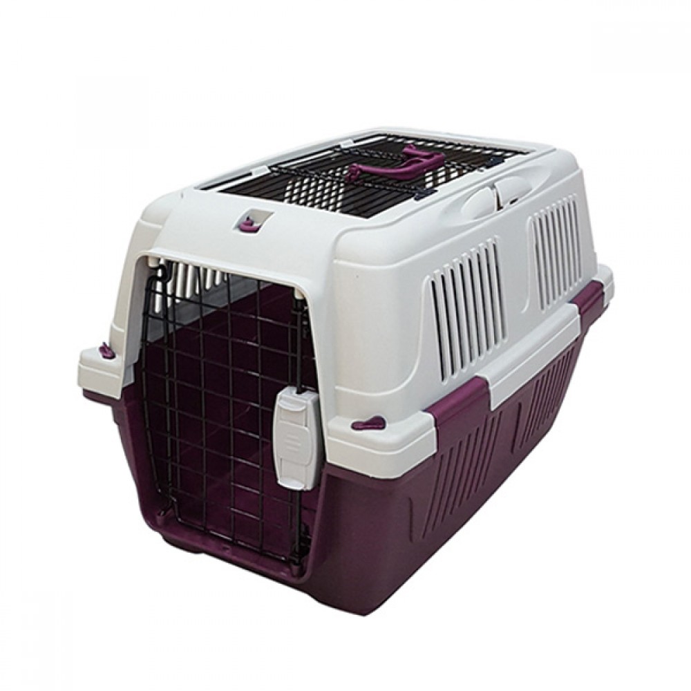 Strong CD4 Üstten Açılabilir Kedi&Köpek Taşıma Çantası Bordo 63x41x40cm