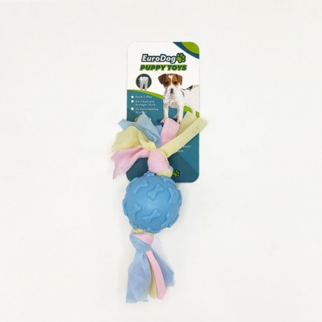 EuroDog Puppy Toys Mavi Kemik Des.Top Diş Kaş.Oy.