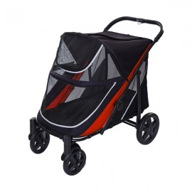 EuroDog Katlanabilir Köpek Arabası Siyah Kırmızı 1..