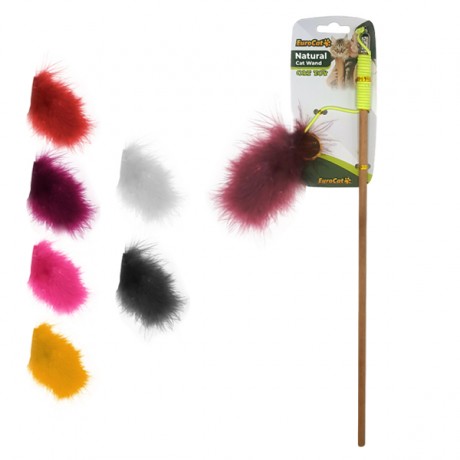 EuroCat Tüylü Kedi Oltası (Sap-40 cm/İp 75 cm)